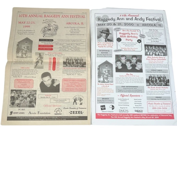 Raggedy Ann & Andy Festival 10th-14th Commerative Issue Newsletter Rags Magazine - Picture 3 of 10